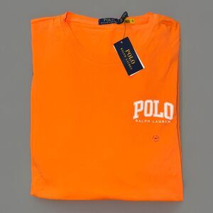 Polo Ralph Lauren T-Shirt Mens 3XLT Orange Graphic Logo Big Man NWT